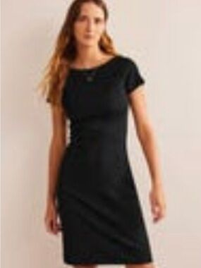 Boden Low-Back Rib Jersey Mini Dress - Size 8R